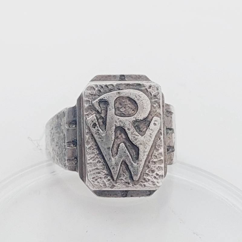 Antiker Silber Siegelring Wr Rw Herrenring Herren Artdeco Ring Gr. 18 Antiker Silber Siegelring Wr Rw Herrenring Herren Artdeco Ring Gr. 18 von SchmuckparadiesShop