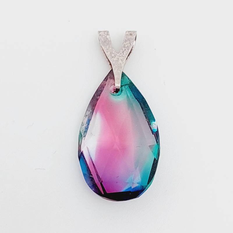 Antiker Silberner Anhänger Geschliffener Stein Rheinkiesel Jugendstil von SchmuckparadiesShop