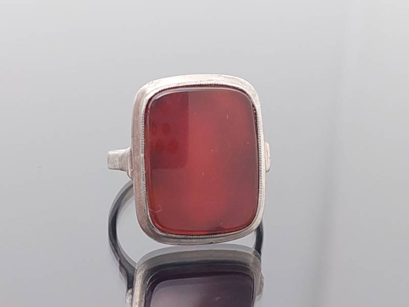Artdeco 835Er Silber Herren Siegelring Karneol Ring Silver Signet Gr 11 Us 5 3/4 von SchmuckparadiesShop