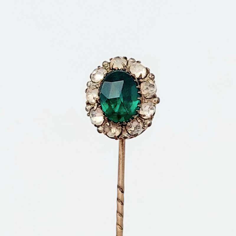 Biedermeier Krawattennadel Goldfarbe Tombak Anstecknadel Reversnadel Nadel Mit Strass Steinen Antik Biedermeier Krawattennadel Goldfarbe Tombak Anstecknadel Reversnadel Nadel Mit Strass Steinen Antik von SchmuckparadiesShop