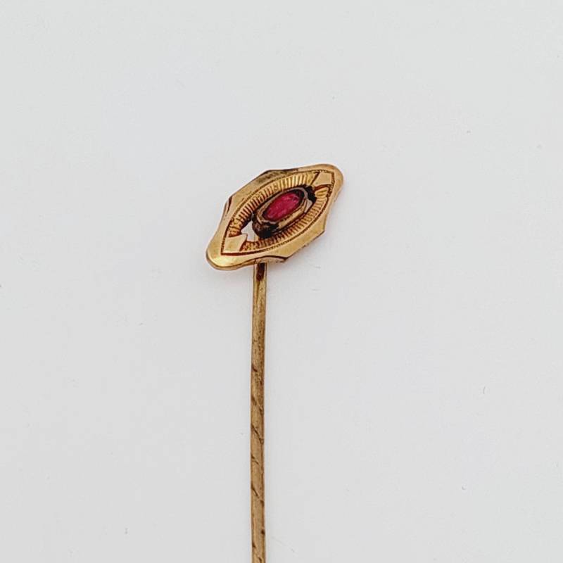 Biedermeier Krawattennadel Granat Goldfarbe Ameriken Double Anstecknadel Reversnadel Nadel Mit Roten Stein Antik Biedermeier Krawattennadel Granat Goldfarbe Ameriken Double Anstecknadel Reversnadel Nadel Mit Roten Stein Antik von SchmuckparadiesShop