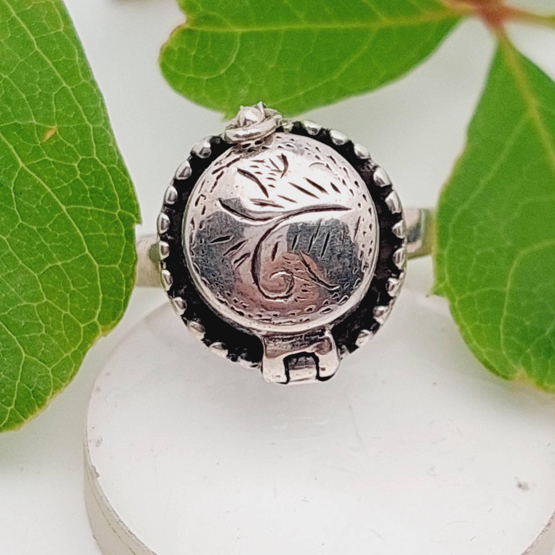 Gr 14 54 Antiker 925 Silber Herren Siegelring Giftring Art Deco Stil Ring Gr 14 54 Antiker 925 Silber Herren Siegelring Giftring Art Deco Stil Ring von SchmuckparadiesShop