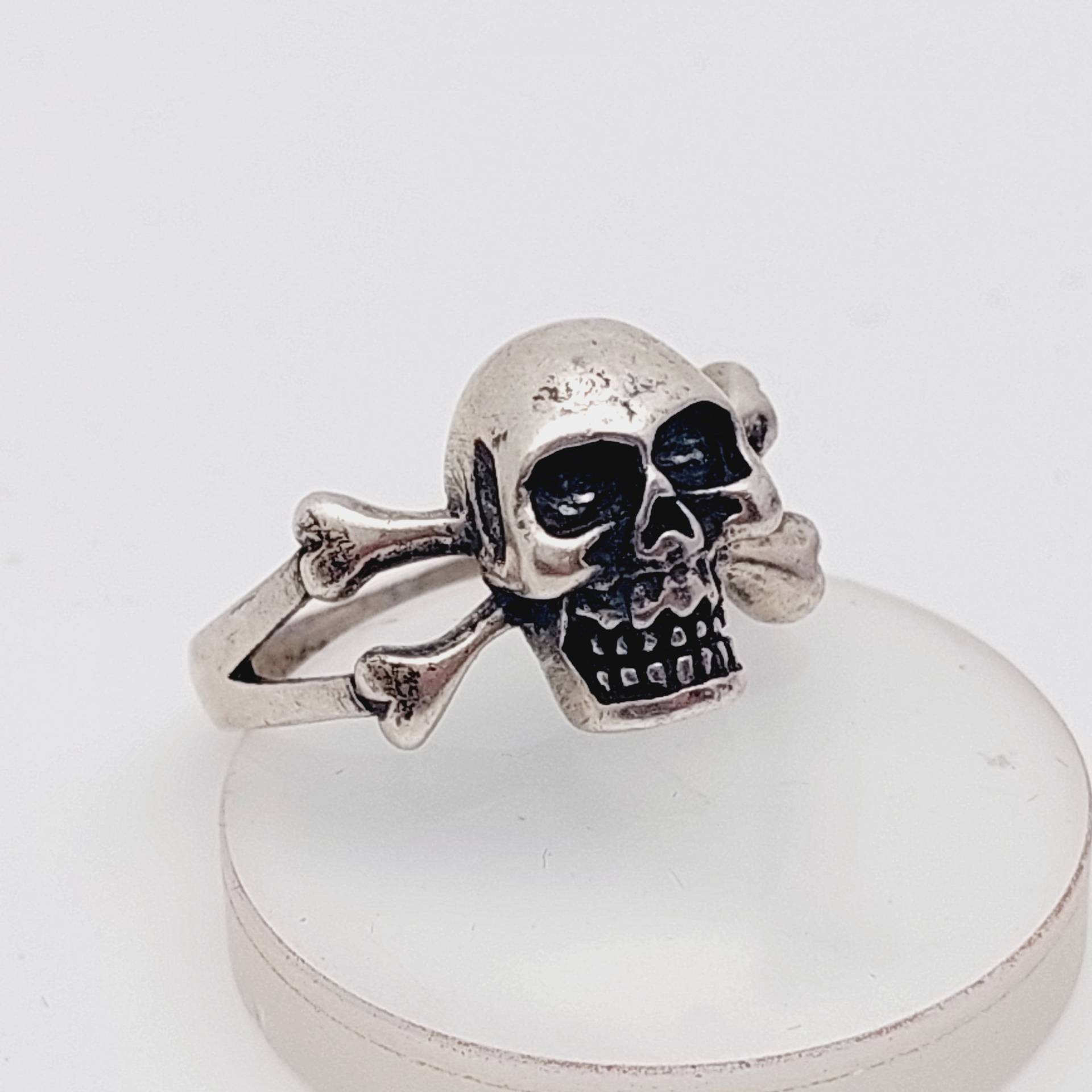 Gr 16 Totenkopf Ring Silberring Skull 925Er Bikerring von SchmuckparadiesShop