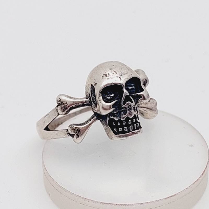 Gr 16 Totenkopf Ring Silberring Skull 925Er Bikerring von SchmuckparadiesShop