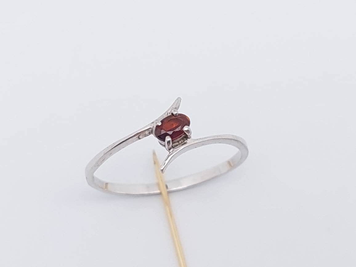Gr 22 Moderner 925Er Silber Ring Roter Geschliffener Stein Gr 22 Moderner 925Er Silber Ring Roter Geschliffener Stein von SchmuckparadiesShop