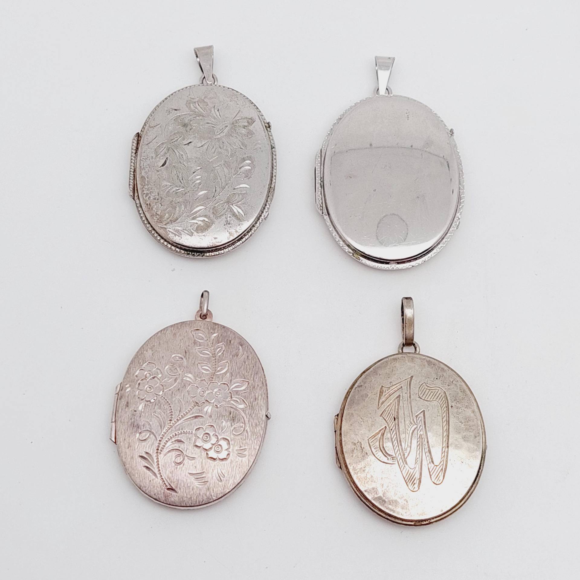 Großes Antikes Medaillon 835Er - Sterling Silber Anhänger Geschenk Verlobungsgeschenk Oval Monogramm Jw Mit Bild Großes Antikes Medaillon 835Er - Sterling Silber Anhänger Geschenk Verlobungsgeschenk Oval Monogramm Jw Mit Bild von SchmuckparadiesShop