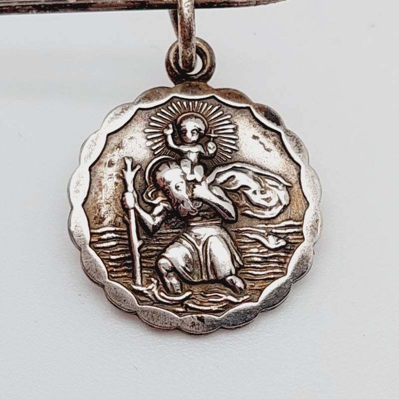 Halskette Anhänger Heiliger Christopherus George Jensen Charm Schutzpatron von SchmuckparadiesShop