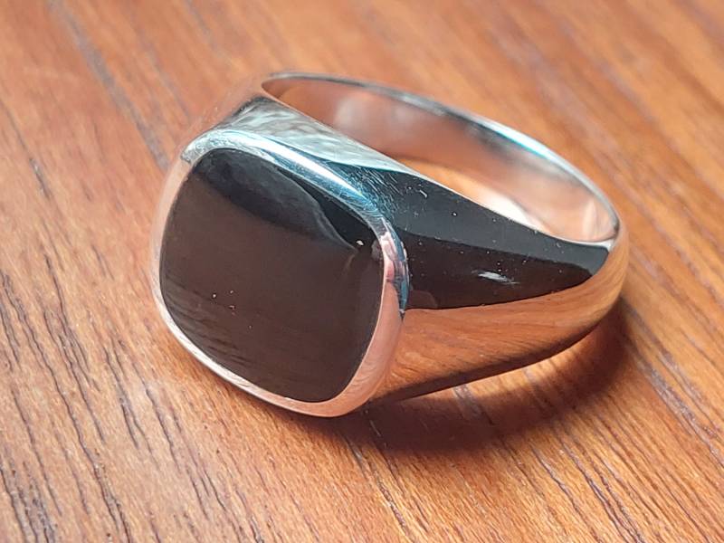 Herren Siegelring 925 Silber Herrenring Onyx Stein Gr 22 24 26 28 Sterling Ring Us 10 11 12 von SchmuckparadiesShop