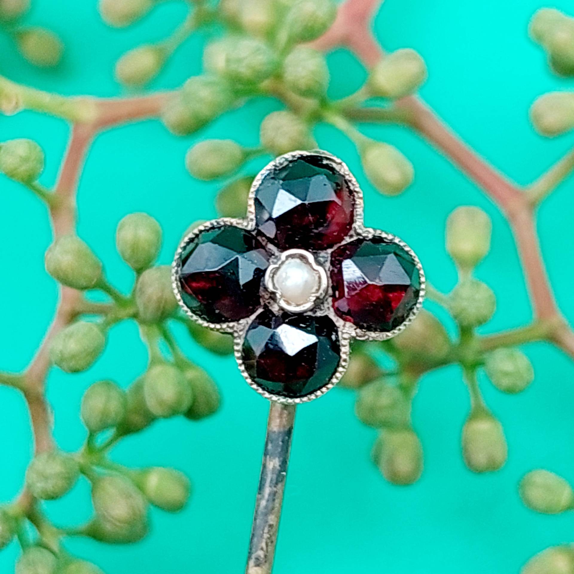 Jugendstil Krawattennadel Goldfarbe Tombak Anstecknadel Reversnadel Nadel Mit Granat Antik Jugendstil Krawattennadel Goldfarbe Tombak Anstecknadel Reversnadel Nadel Mit Granat Antik von SchmuckparadiesShop