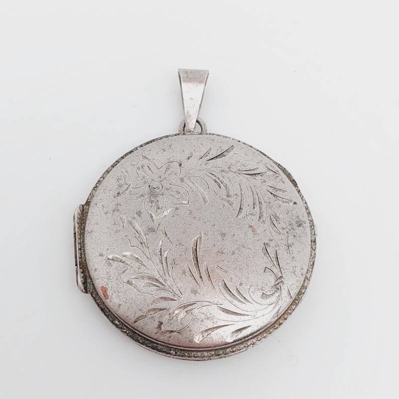 Jugendstil Stil Medaillon Silber 835 Anhänger Mit Bild Geschenk Verlobungsgeschenk Für Sie von SchmuckparadiesShop