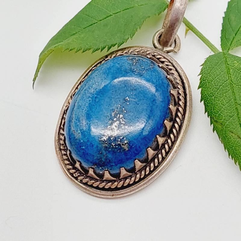 Türkis Anhänger 925 Sterling Silber Banded Edelstein Halskette Handmade Schmuck Geschenk Für Sie Ihn von SchmuckparadiesShop