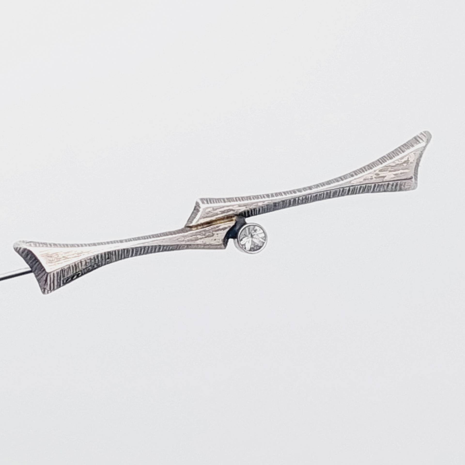 Vintage 70Er Jahre Brosche Finnland Sten & Laine Schmuck Designer 925Er Silber Bergkristall von SchmuckparadiesShop