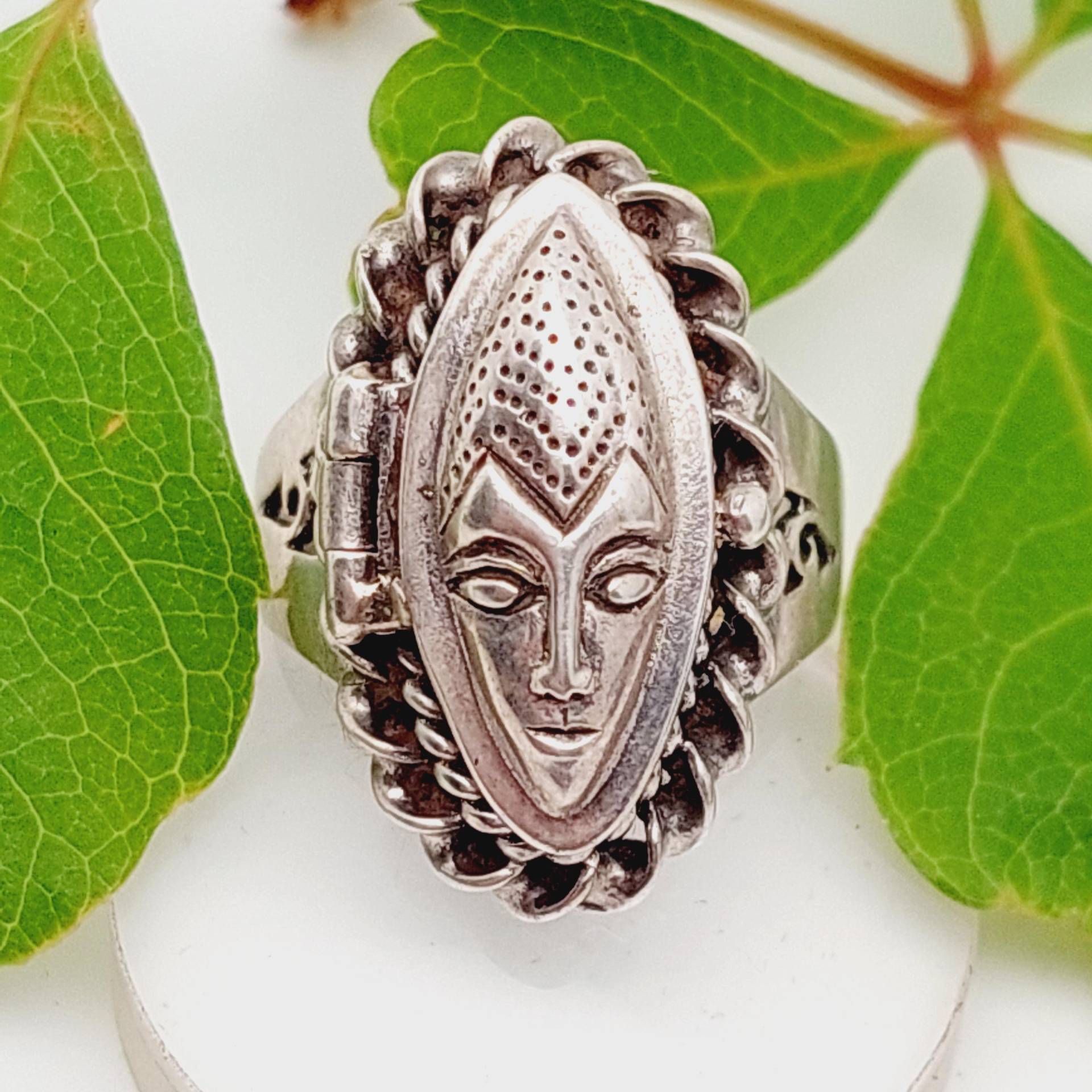 Vintage 925 Silber Herren Siegelring Giftring Art Deco Stil Ring Vintage 925 Silber Herren Siegelring Giftring Art Deco Stil Ring von SchmuckparadiesShop