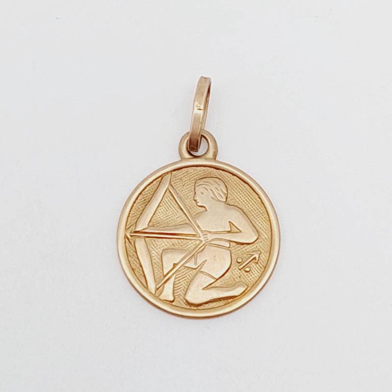 Vintage Anhänger 8 K 333 Gold Sternzeichen Schütze Glücksbringer von SchmuckparadiesShop