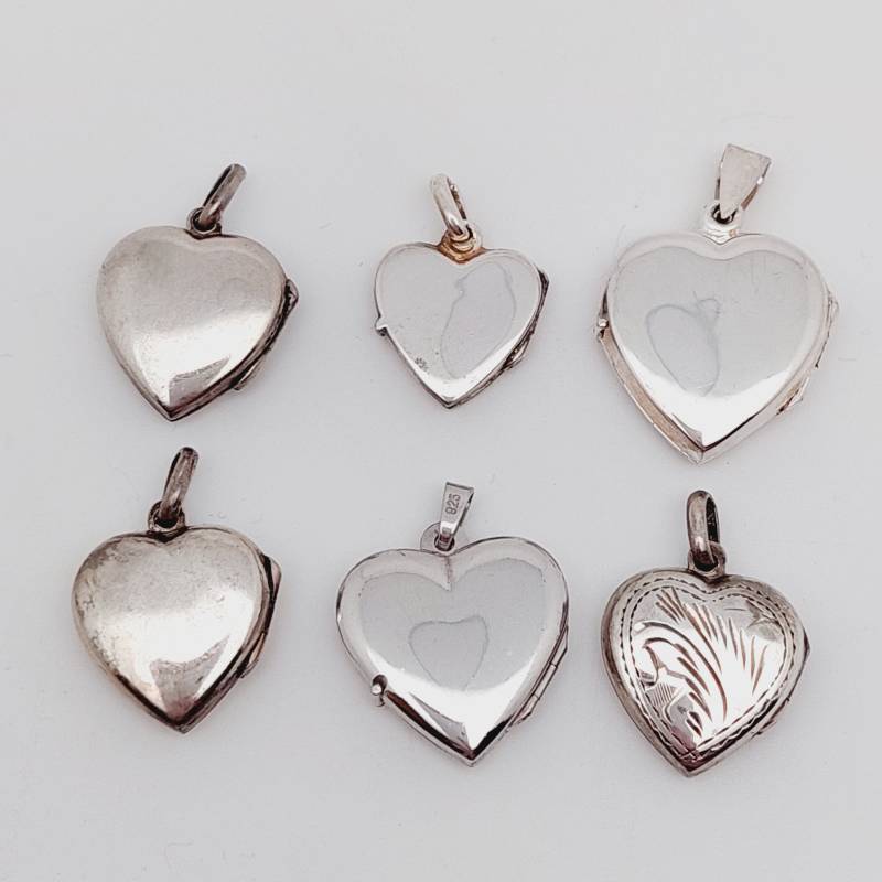 Vintage Medaillon 925Er Silber Anhänger Geschenk Verlobungsgeschenk Herz Rokoko Mit Bild #1 von SchmuckparadiesShop