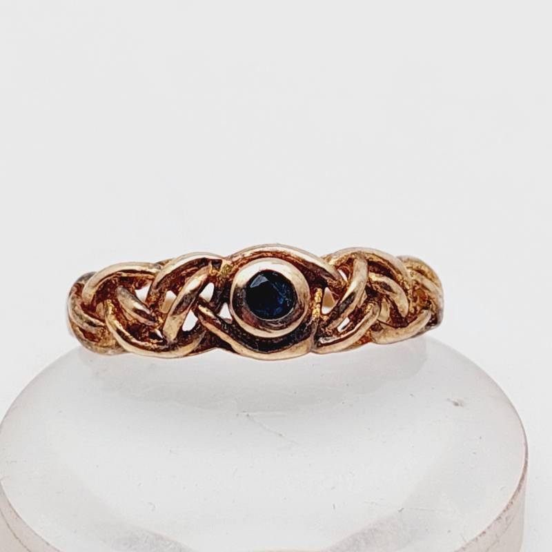 Vintage Ring 925Er Silber Silberring Rot Geschliffener Stein Gr 17 Vergoldet von SchmuckparadiesShop