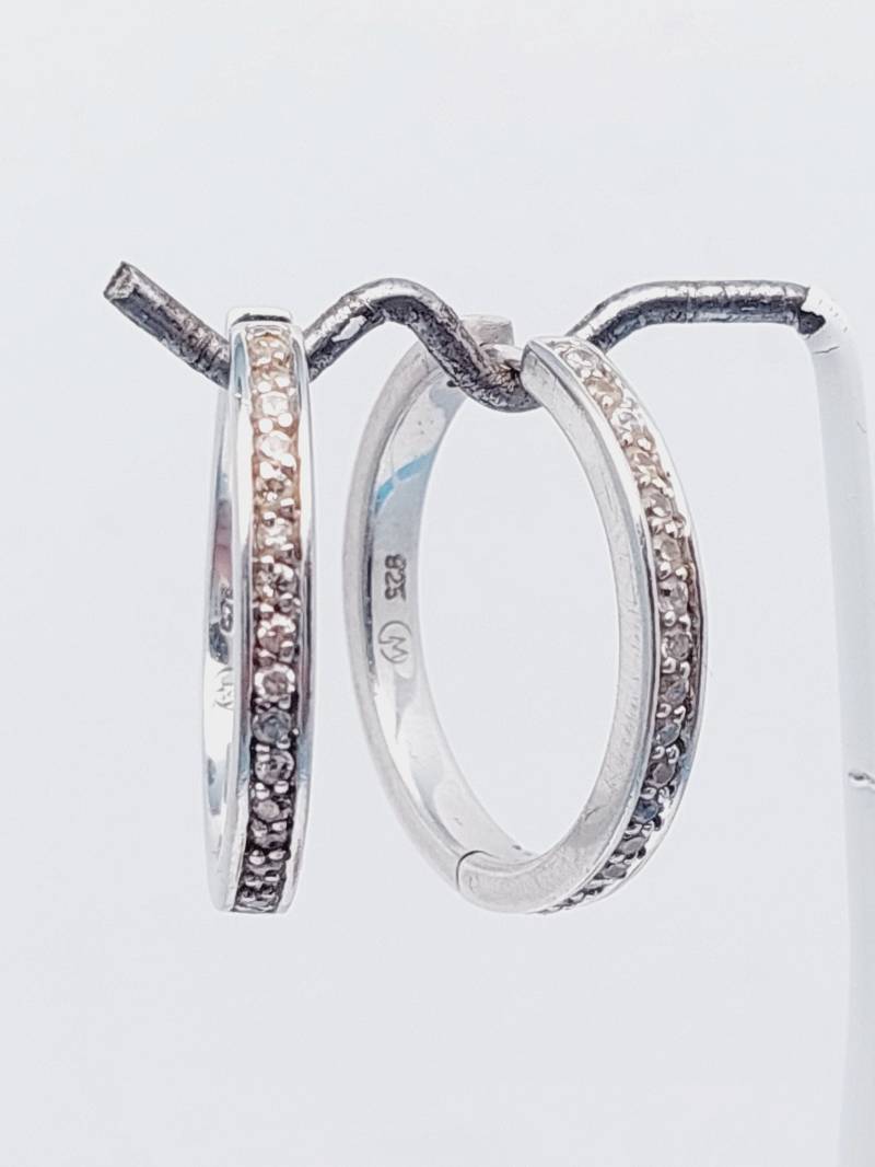 xxl Vintage Creolen 925 Silber Klappcreolen 2, 7 cm Design Ohrringe #103 von SchmuckparadiesShop