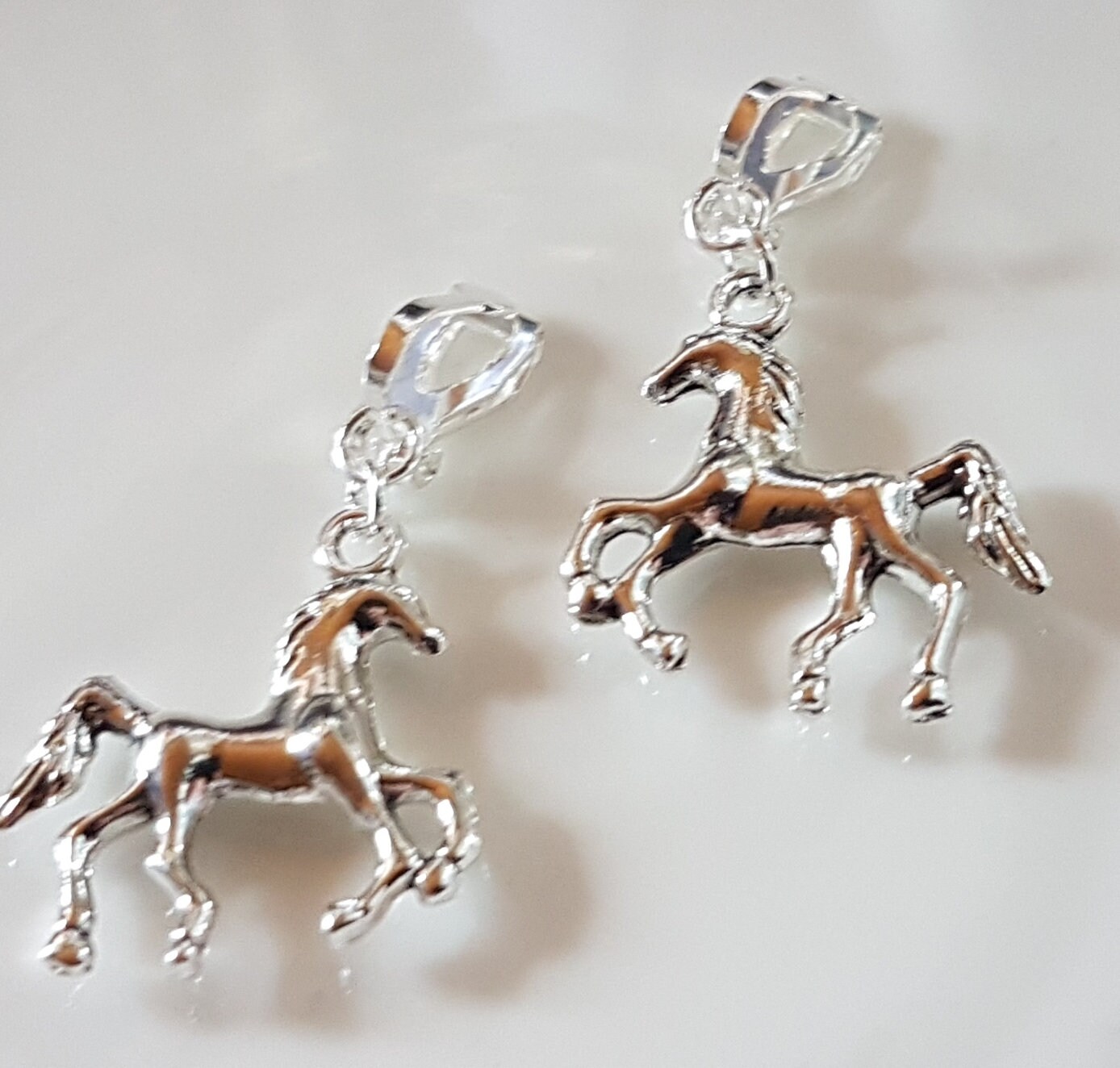 Kinderohrclips Mit Pferd Pony von Schmuckperle3000