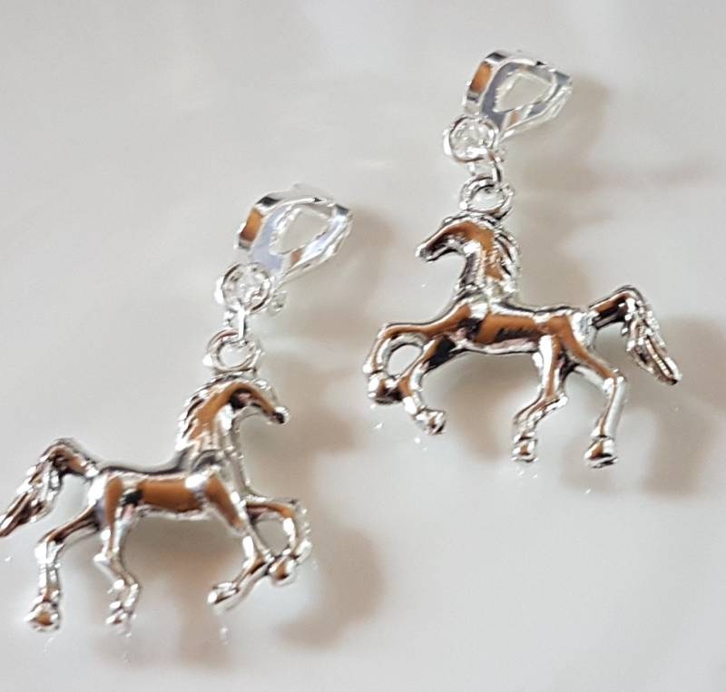 Kinderohrclips Mit Pferd Pony von Schmuckperle3000