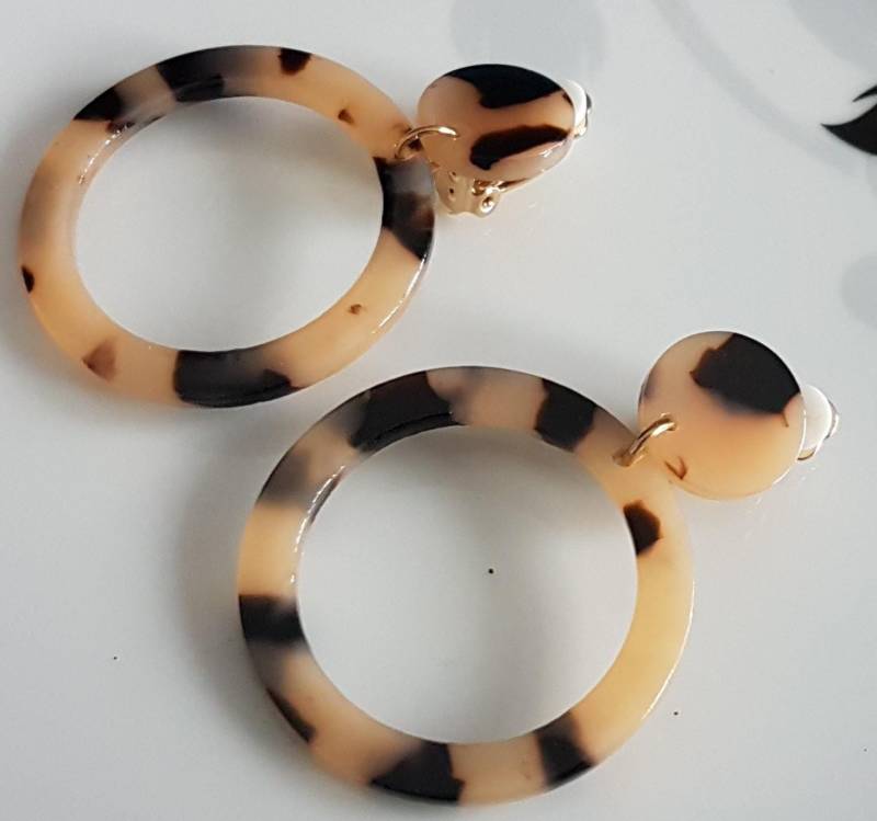 Ohrclips Clips Creolen Leolook Gummipolster von Schmuckperle3000