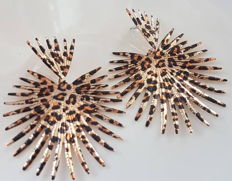 Ohrstecker Mit Leomuster von Schmuckperle3000