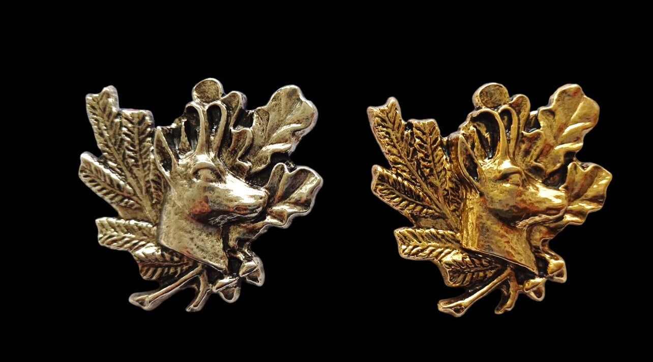 1x Trachtenschmuck Brosche Hutstecker 45x45mm Gamsmotiv, Oktoberfest, Wiesn Gold Silber Farben #43779 von Schmuckstadel24