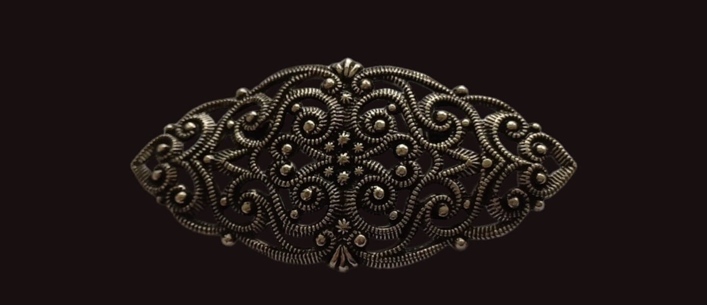 Trachtenschmuck Brosche 50x25mm Dirndl Oktoberfest, Wiesn #46975 von Schmuckstadel24