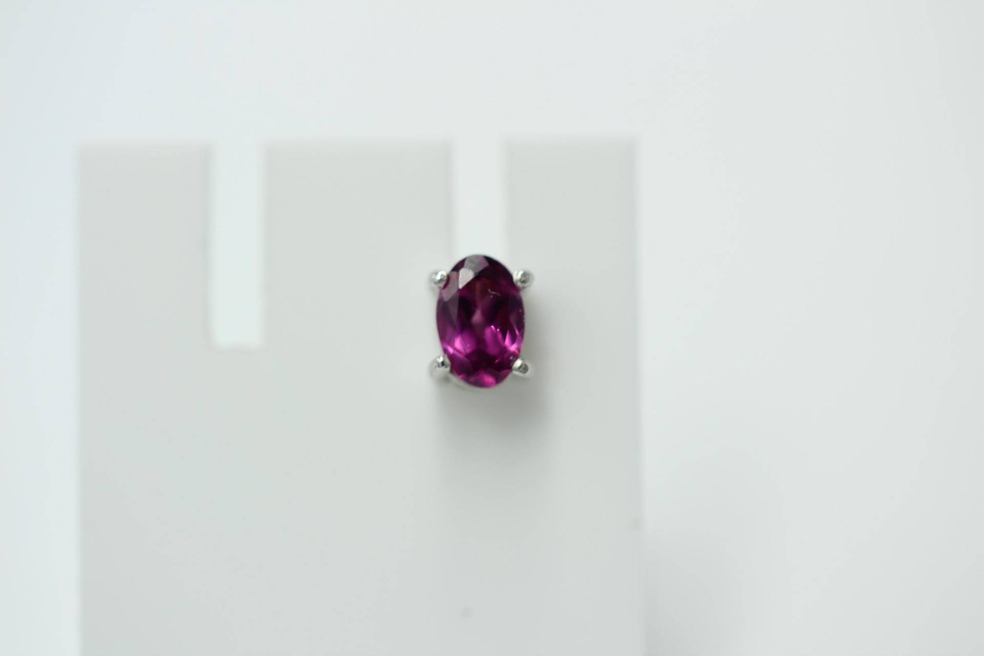 0, 55 Carat Rhodoiith Single Ohrstecker 925 Sterling Silber Männder Frauen 0, 55 Carat Rhodoiith Single Ohrstecker 925 Sterling Silber Männder Frauen von Schmucktime