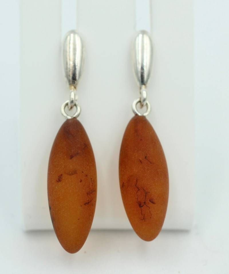 Bernstein Ohrstecker 925 Silber Bernsteinohrschmuck Vom Baltikum von Schmucktime