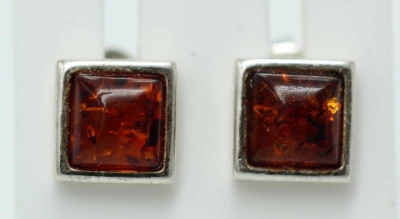 Design Bernstein Ohrstecker 925 Silber Bernsteinohrschmuck Top Edel von Schmucktime