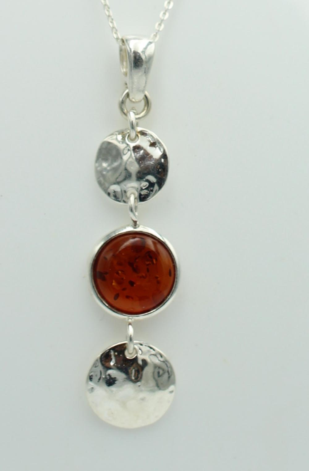 Designer Bernstein Anhänger 925 Sterlingsilber Designschmuck von Schmucktime