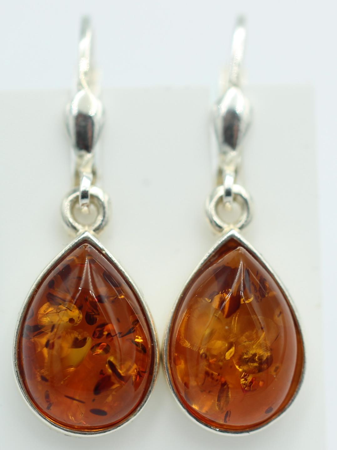 Edler Bernstein Ohrhänger 925 Silber Echter Aus Litauen Top Edel von Schmucktime