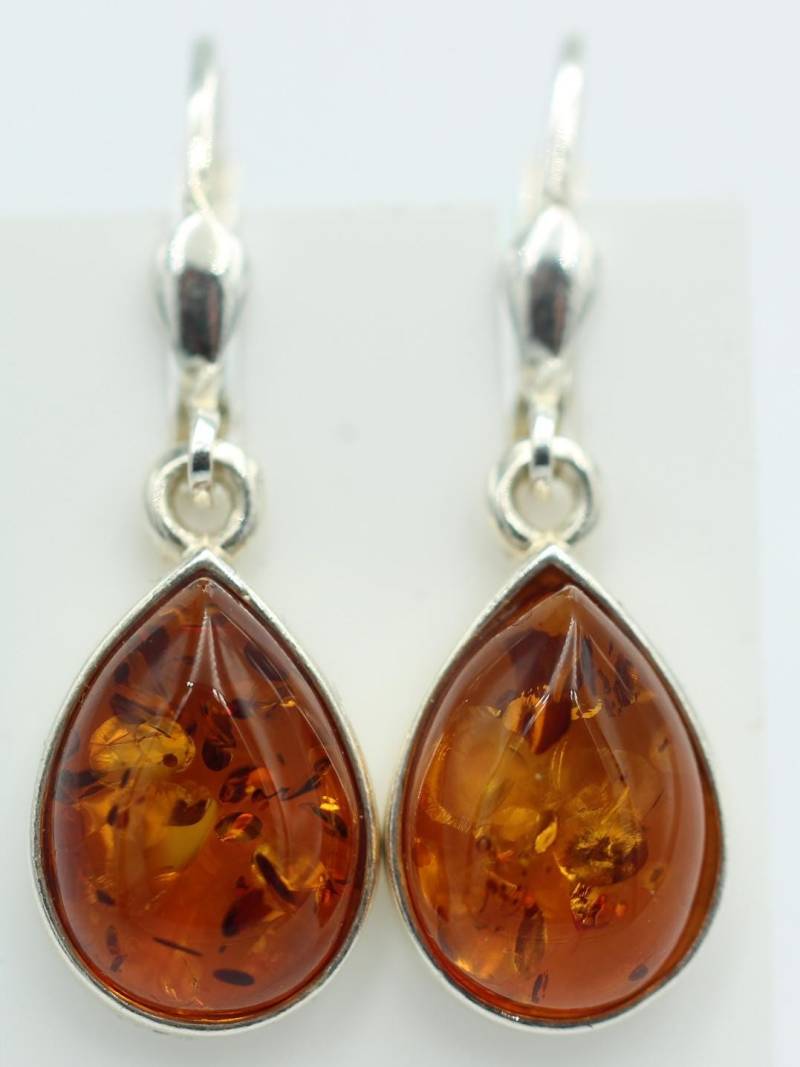 Edler Bernstein Ohrhänger 925 Silber Echter Aus Litauen Top Edel von Schmucktime