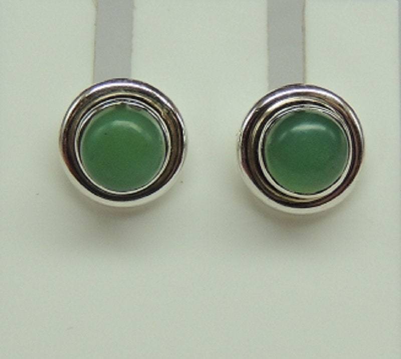 Edler Chropras Ohrstecker in 925 Sterling Silber 5 Mm Cabochon Schliff Top Edel von Schmucktime