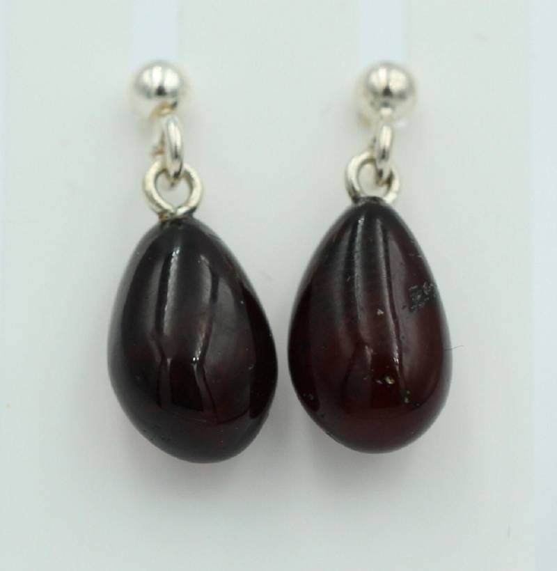 Ohrstecker Bernstein Pampeln 925 Silber Bernsteinohrstecker von Schmucktime