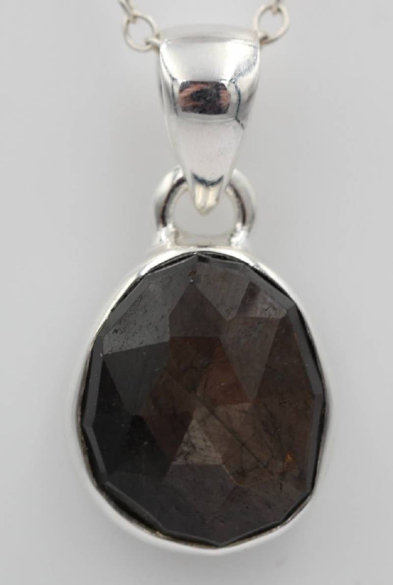 Seltener Zawadi - Saphir Anhänge 925 Silber Collier Kette Edelstein Aus Kenia von Schmucktime