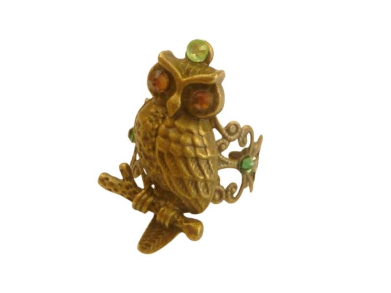 Großer Ring Mit Eule Bronzefarben Größenverstellbar Geschenkidee Mädchen Schwester Trend Schmuck Wald Tiere von Schmucktruhe