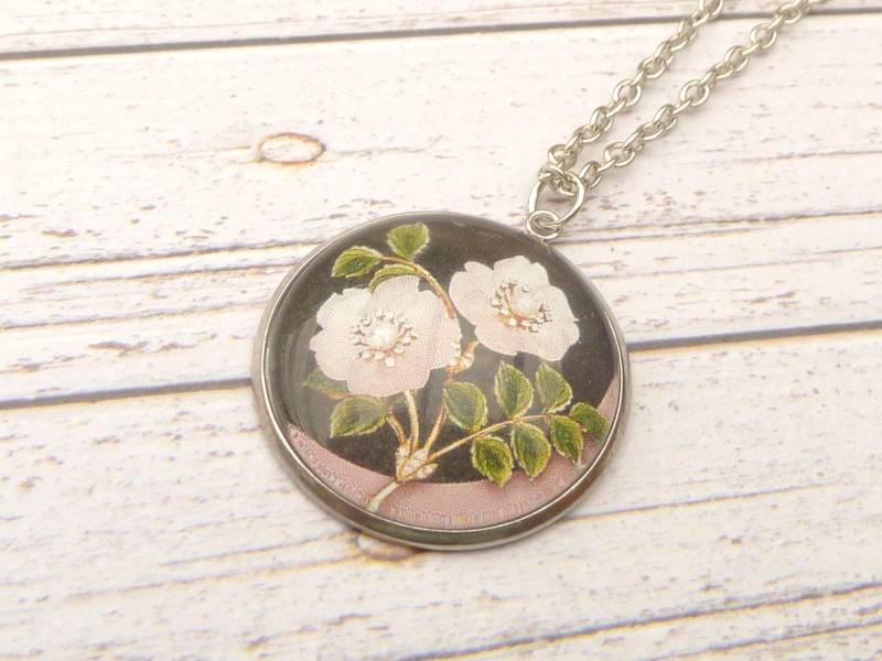Halskette Mit Juwelenblumen Motiv Silberfarben Edelstahl Schmuckanhänger Sommer Schmuck Geschenkidee Beste Freundin von Schmucktruhe