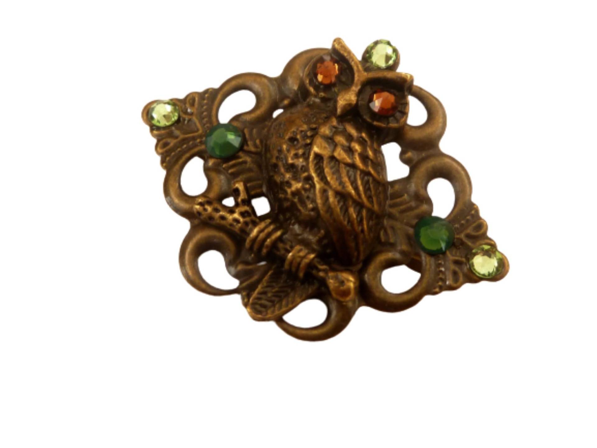 Kleine Brosche Mit Eule Motiv Bronzefarben Geschenkidee Mädchen Kristalle Schmuck Kleine Brosche Mit Eule Motiv Bronzefarben Geschenkidee Mädchen Kristalle Schmuck von Schmucktruhe