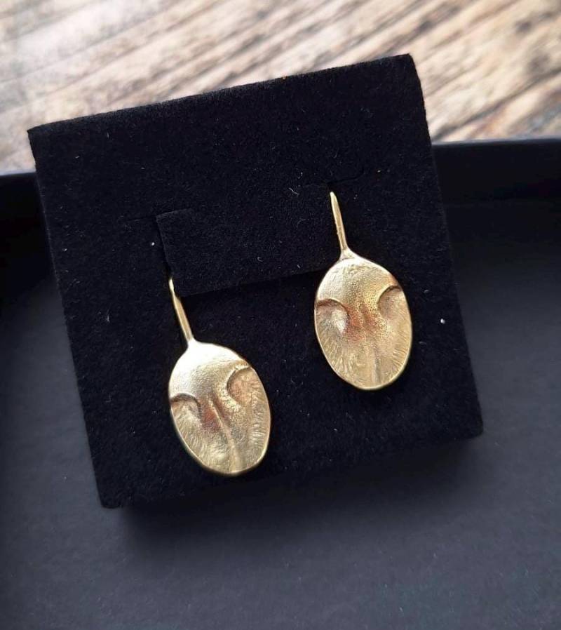 Ohrringe Nasenabdruck Ihrer Geliebten Fellnase Als Ohrringe Aus 925 Silber Oder 24Ct Vergoldet von SchmuckundSteine