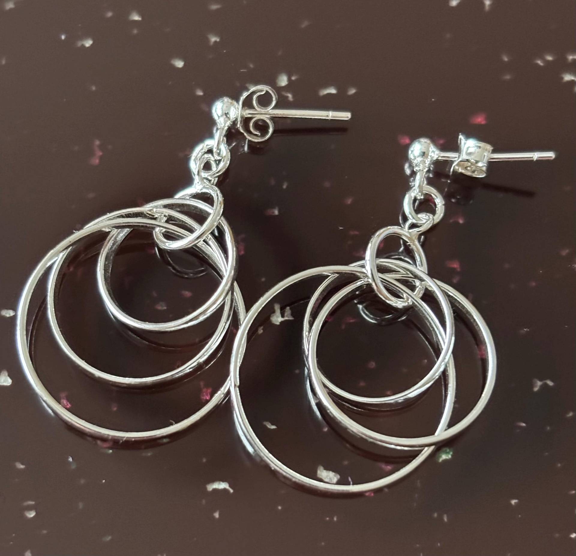 Hängeohrringe 925 Silber Ohrstecker von Schmuckvomfeinsten