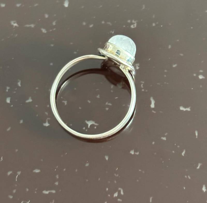 Mondstein Ring 925 Silber Gr.19 Mondstein Ring 925 Silber Gr.19 von Schmuckvomfeinsten