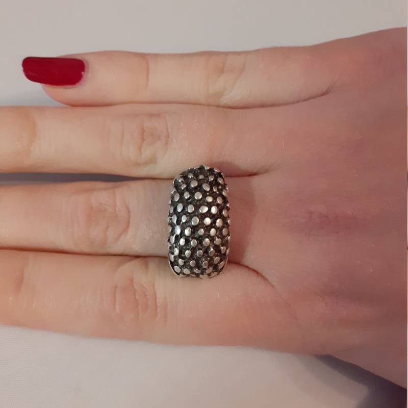 Ring Verstellbar Offene Optisch Wie Alte Silber von Schmuckvomfeinsten