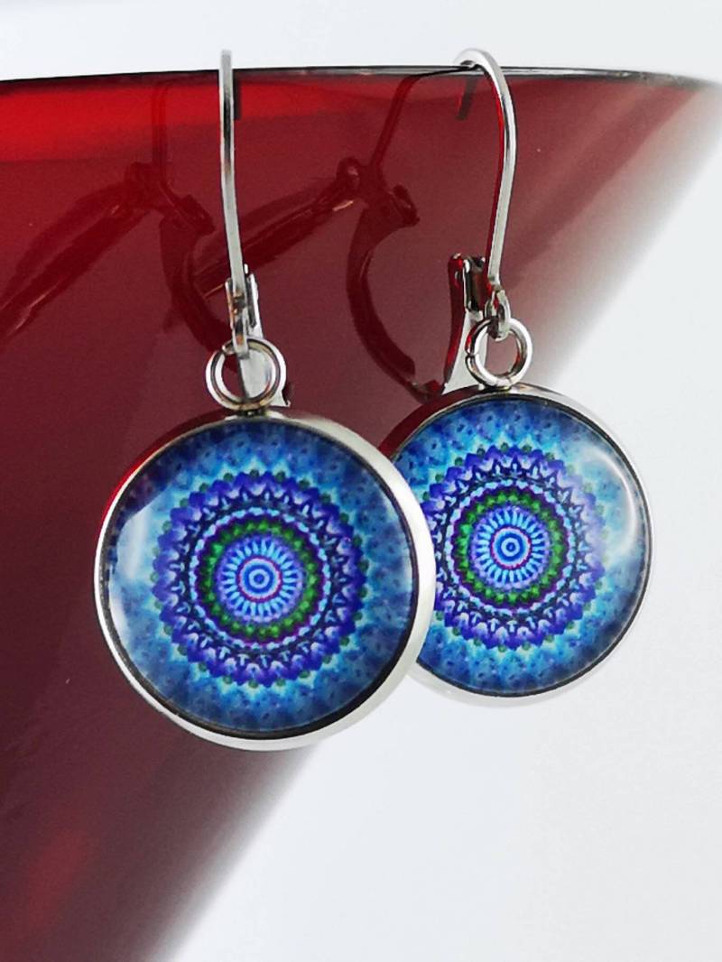 Blaue Mandala Ohrhänger Blaue Mandala Ohrhänger von SchmuckwerkDresden