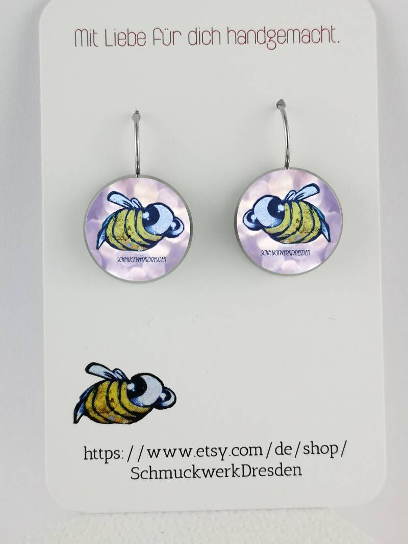 Personalisierte Cabochon Ohrhänger, Eigenes Motiv, Individuell Personalisierte Cabochon Ohrhänger, Eigenes Motiv, Individuell von SchmuckwerkDresden