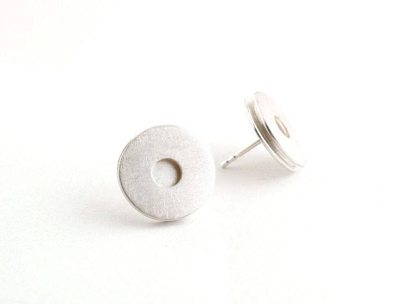 Silberohrstecker Große Kreise von Schmuckwerke