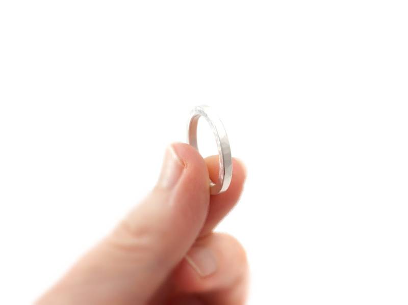 Silberring Mit Hammerschlag von Schmuckwerke