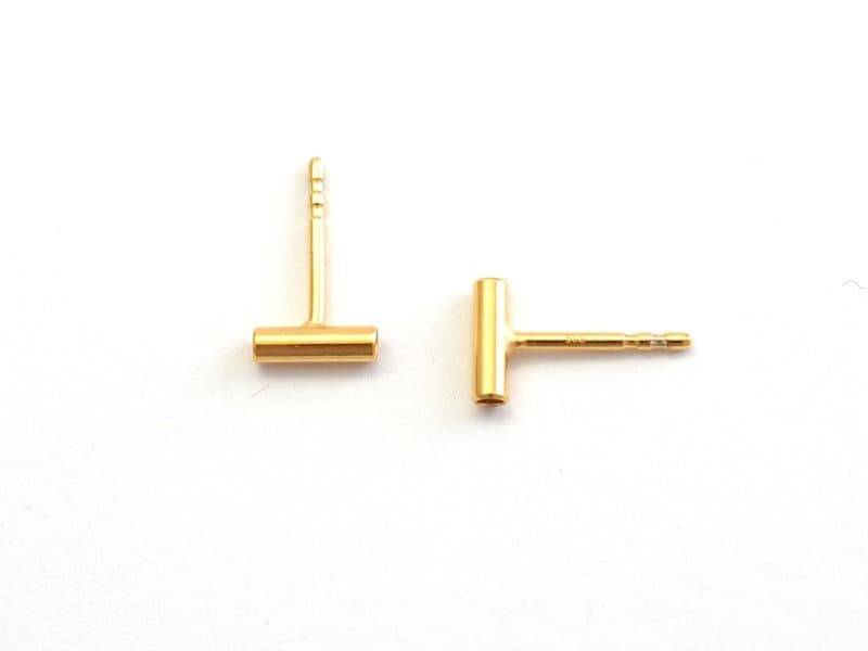 Vergoldete Stabohrstecker Aus Silber Vergoldete Stabohrstecker Aus Silber von Schmuckwerke