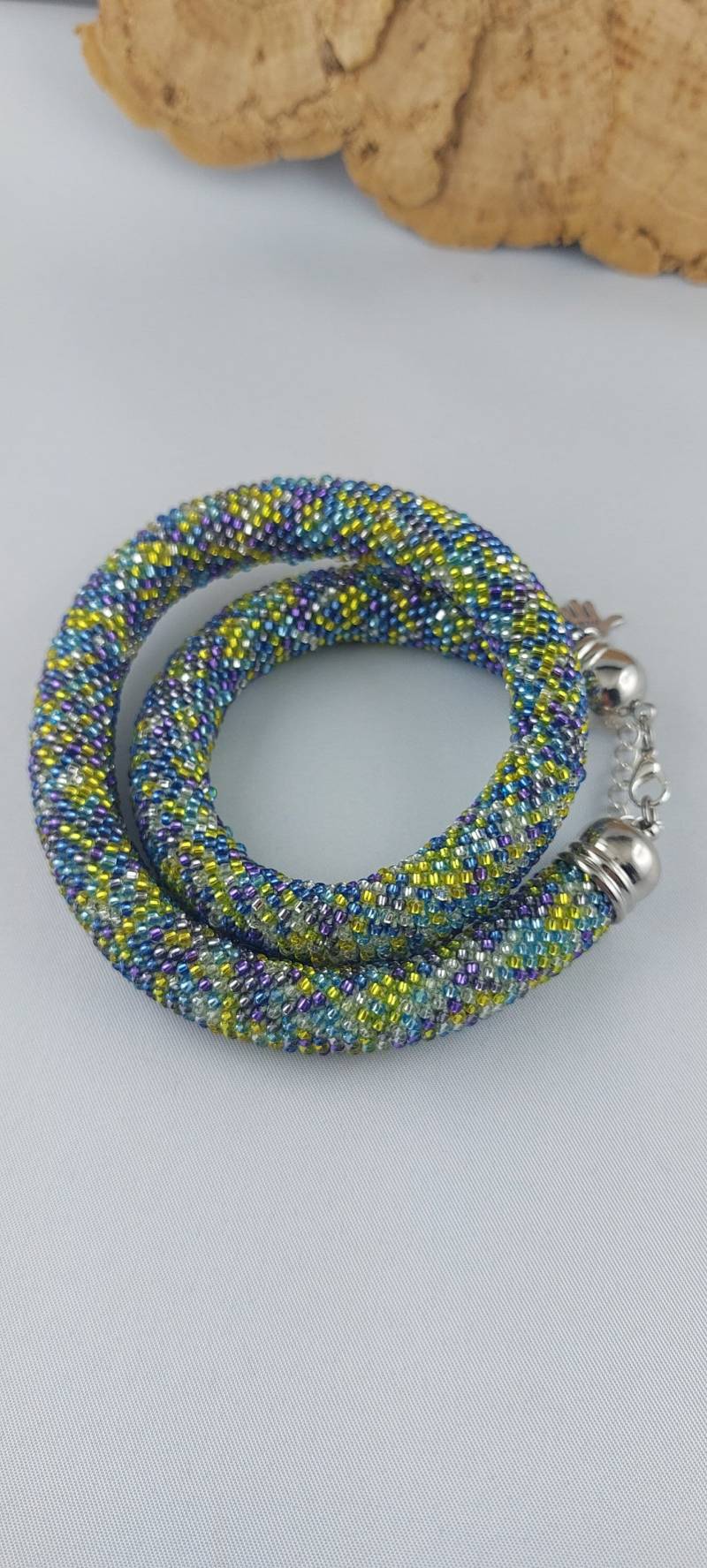 Häkelkette, Schlauchkette, Perlenkette, Collier von SchmueckdichDesign