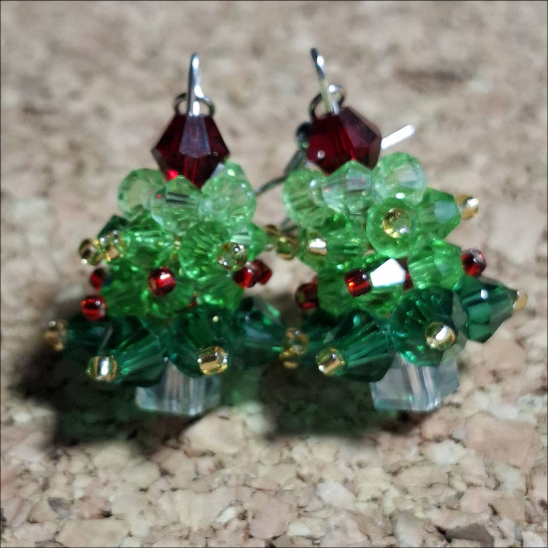 Ohrhänger Weihnachtsbaum von SchmueckdichDesign